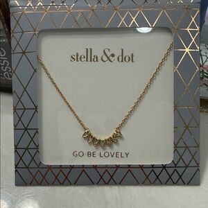 NWT Stella & Dot Aurora Gold Necklace